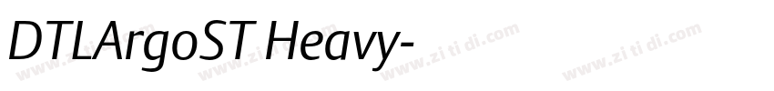 DTLArgoST Heavy字体转换